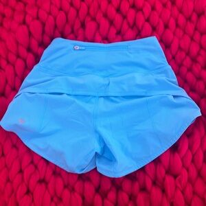 warn 5 times lululemon speed ups kayak blue size 0 4”